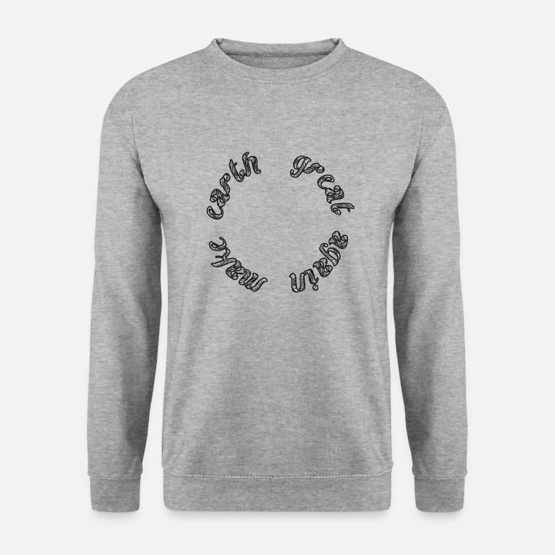 make earth great again - Unisex Pullover - Weißgrau meliert