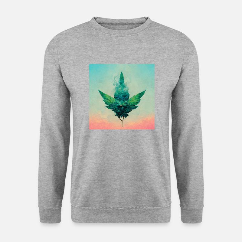 Cannabis-träume - Unisex Pullover - Weißgrau meliert