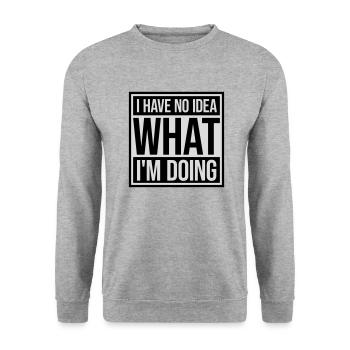 Aucune idée - Sweat-shirt Unisexe - gris chiné - Devant - Alina (178cm) & Michal (187cm)