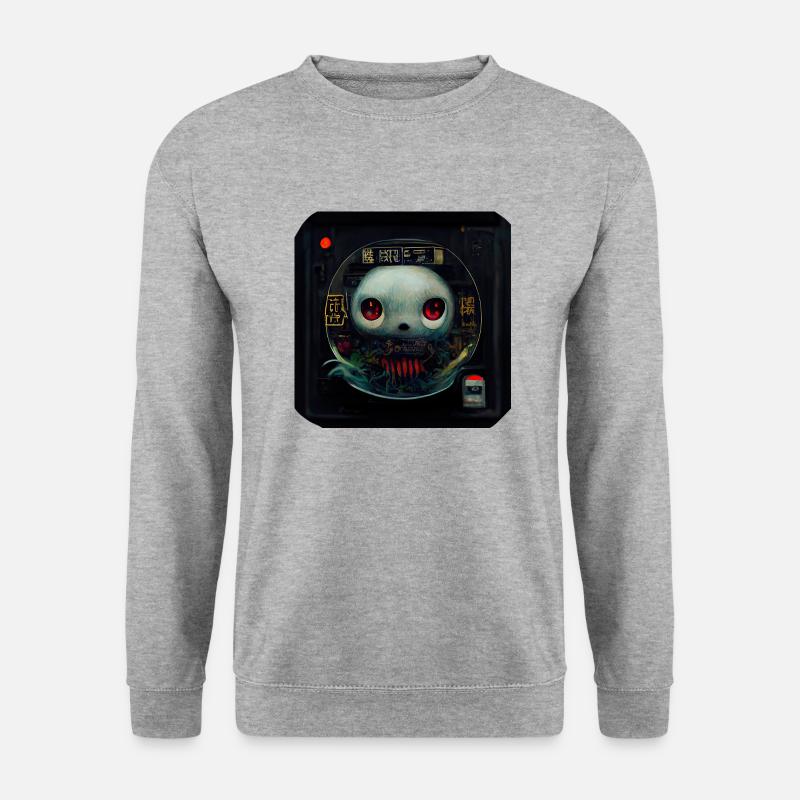 Zeichen - Unisex Pullover - Weißgrau meliert