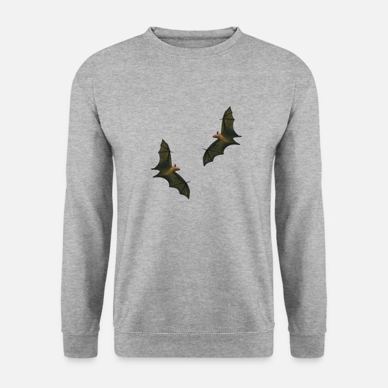 tanzende Flughunde - Unisex Pullover - Weißgrau meliert