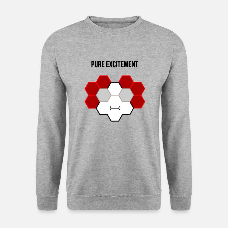 Pure excitement - Unisex Pullover - Weißgrau meliert