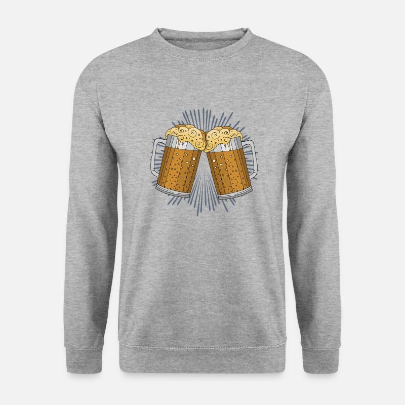 Pints - Unisex Pullover - Weißgrau meliert