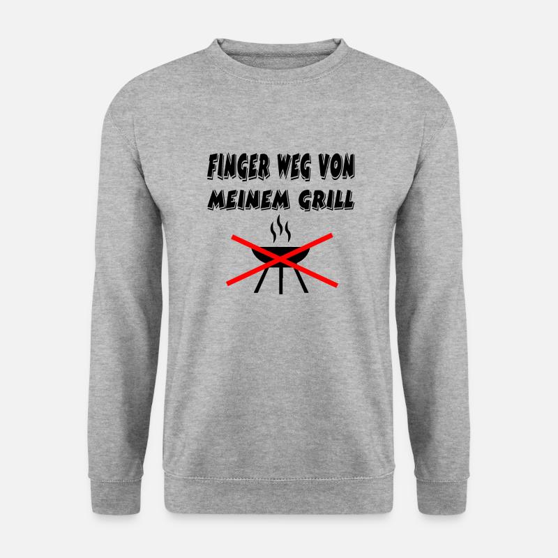 Grill - Unisex Pullover - Weißgrau meliert