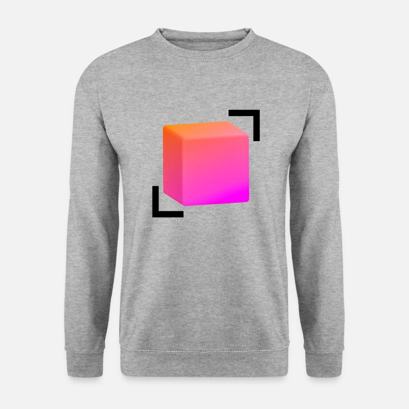 Farbwüfel - Unisex Pullover - Weißgrau meliert