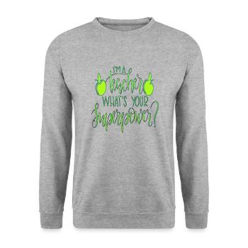 Étudiant 2023 Diplôme d’école d’enseignant d’étudiant du secondaire - Sweat-shirt Unisexe - gris chiné - Devant - Alina (178cm) & Michal (187cm)