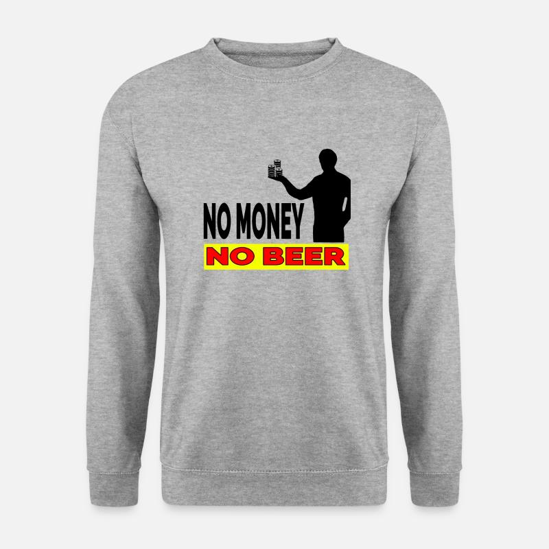 Bier - Unisex Pullover - Weißgrau meliert