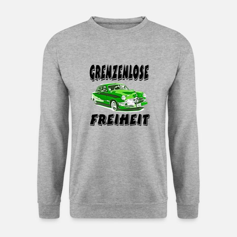 Auto - Unisex Pullover - Weißgrau meliert