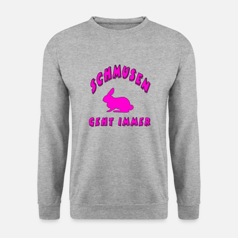 Hase - Unisex Pullover - Weißgrau meliert