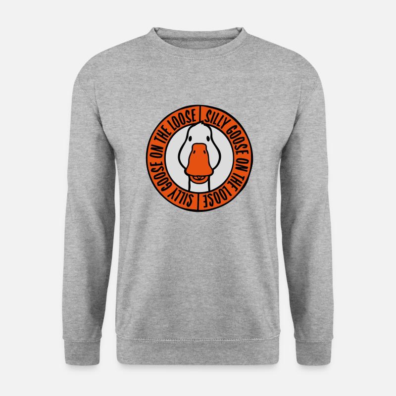 goose on the loose - Unisex Sweatshirt - salt & pepper