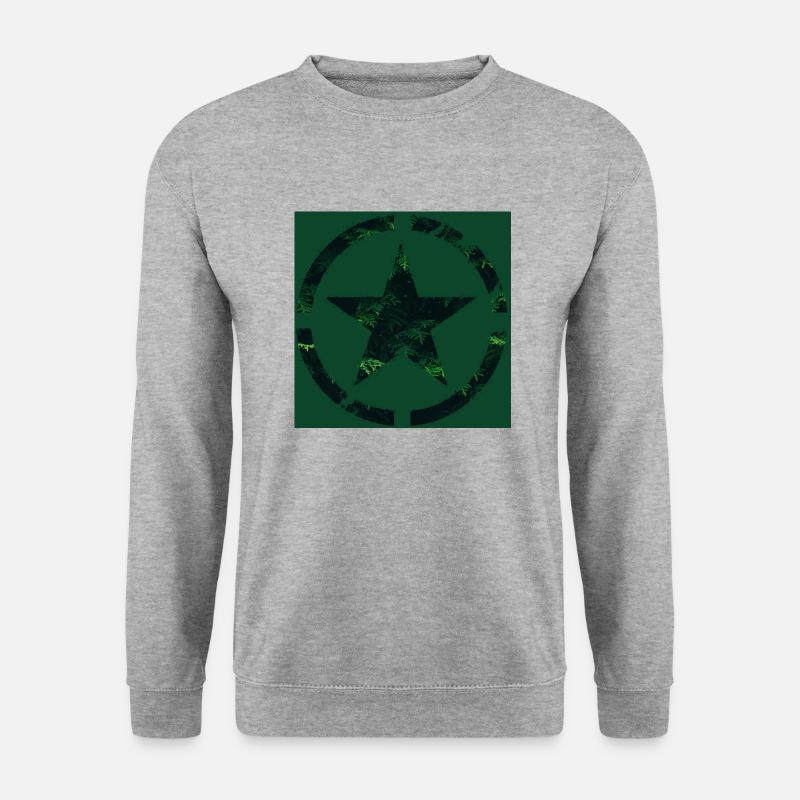 Stern 5 - Unisex Pullover - Weißgrau meliert