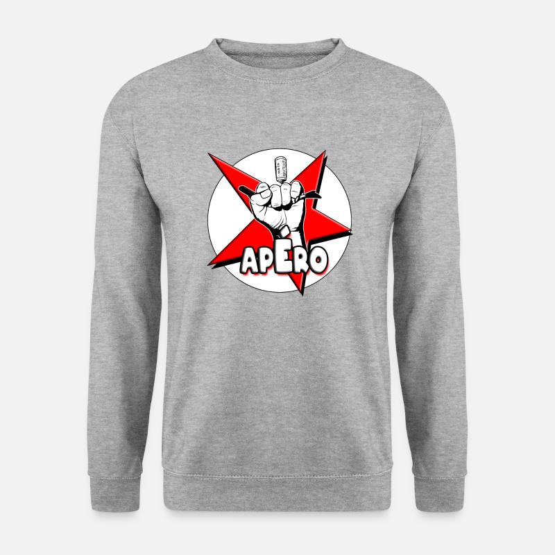 Apero bad boy red star - Unisex Sweatshirt - salt & pepper