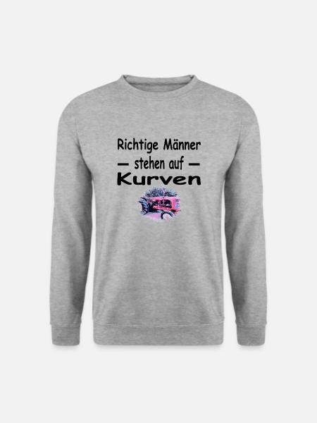 Traktor - Unisex Pullover - Weißgrau meliert
