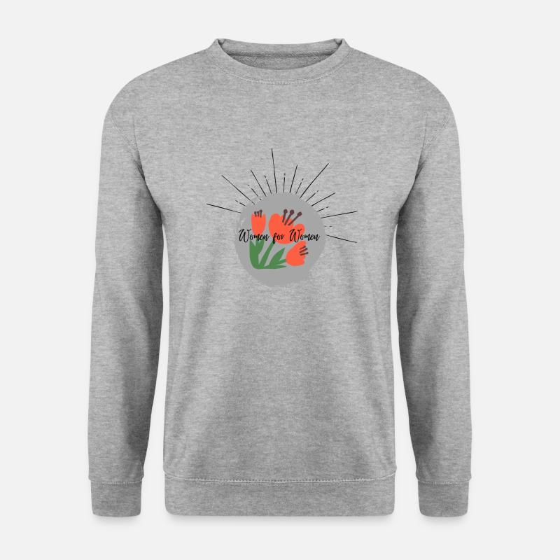 Women - Unisex Pullover - Weißgrau meliert