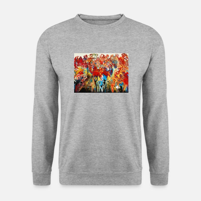 Graffiti - Unisex Pullover - Weißgrau meliert