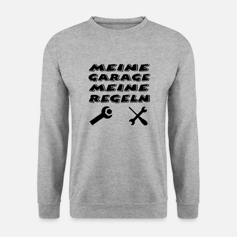 Garage - Unisex Pullover - Weißgrau meliert