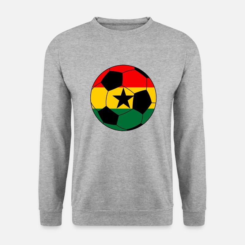 Fußball Ghana - Unisex Pullover - Weißgrau meliert