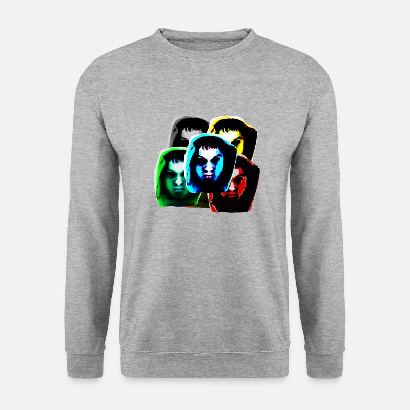 Hoody head: Multi - Unisex Pullover - Weißgrau meliert