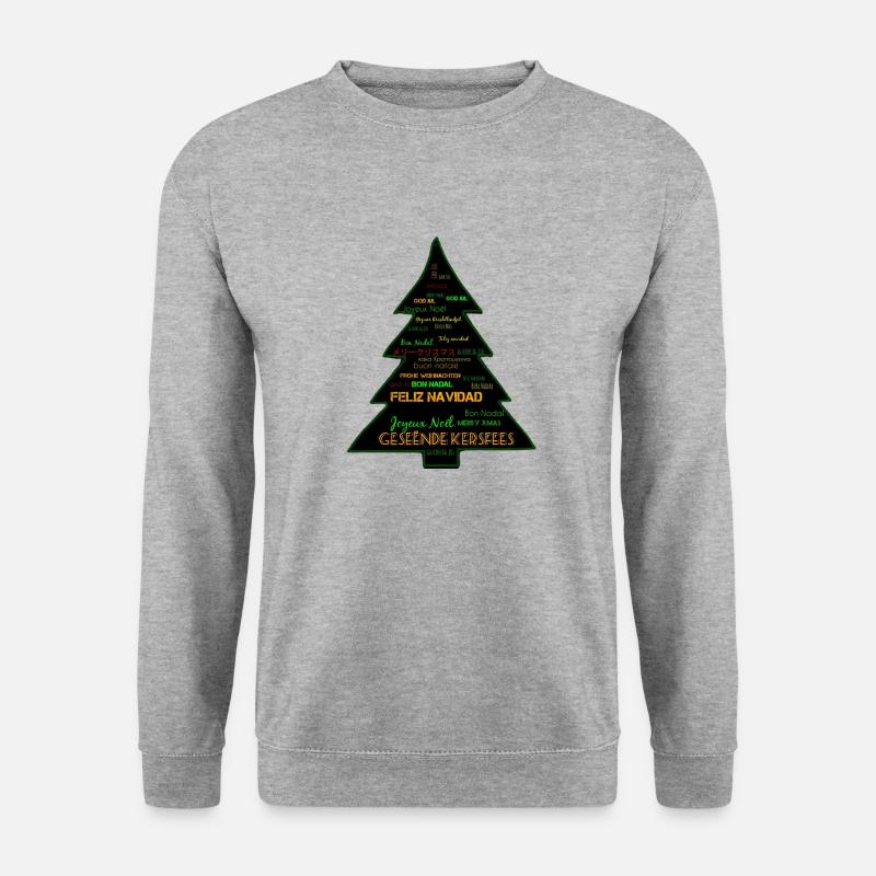 Frohe Feiertage - Unisex Pullover - Weißgrau meliert