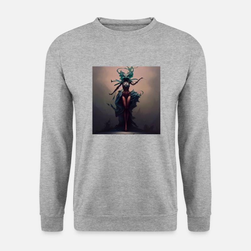ARTWORK SPIRITUAL _02 - Unisex Pullover - Weißgrau meliert
