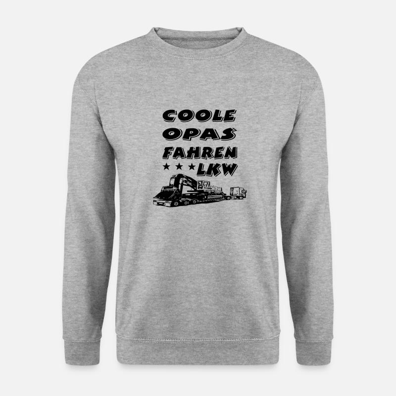 LKW - Unisex Pullover - Weißgrau meliert