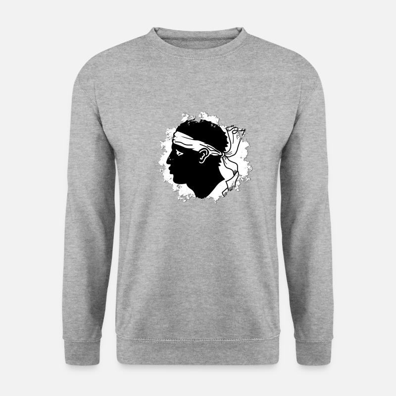 Drapeau Corse Original - Sweat-shirt Unisexe - gris chiné