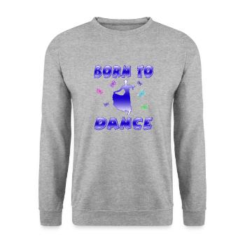 Dance - Unisex Sweatshirt - salt & pepper - Front - Alina (178cm) & Michal (187cm)