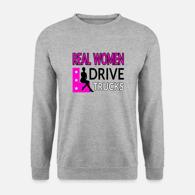 Truck - Unisex Pullover - Weißgrau meliert