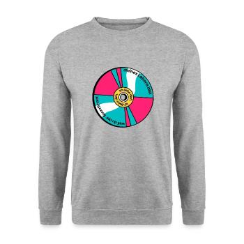 Du bist der Soundtrack meines lebens - Unisex Pullover - Weißgrau meliert - Vorne - Alina (178cm) & Michal (187cm)