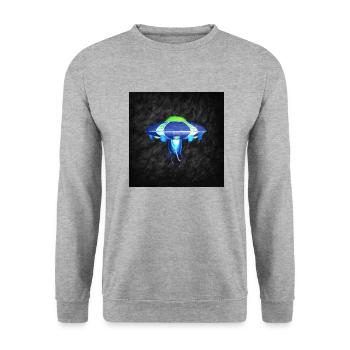 UFO - Unisex Sweatshirt - salt & pepper - Front - Alina (178cm) & Michal (187cm)