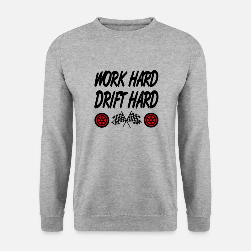 Auto - Unisex Pullover - Weißgrau meliert