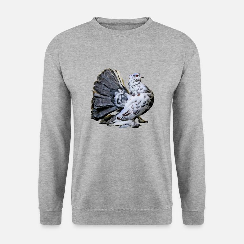 Taube - Unisex Pullover - Weißgrau meliert