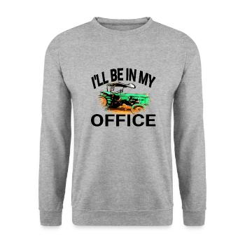 Tractor - Unisex Sweatshirt - salt & pepper - Front - Alina (178cm) & Michal (187cm)
