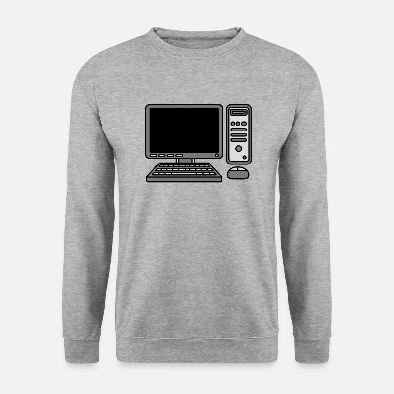 Computer Keyboard Mouse Screen - Unisex Sweatshirt - salt & pepper