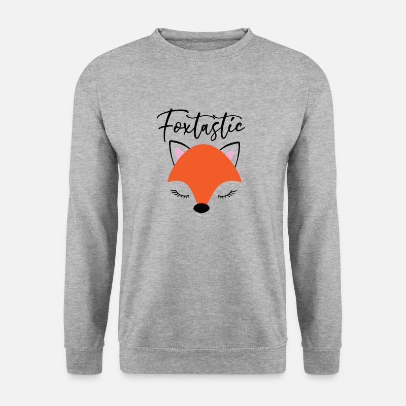 Foxtastic Fox Vixen Gift - Unisex Sweatshirt - salt & pepper