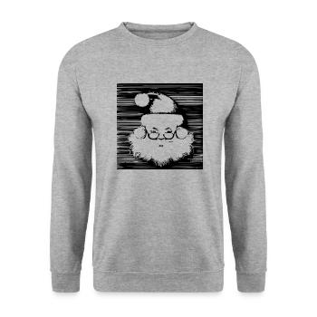 Christmas Hat Santa Claus Christmas 6 - Unisex Sweatshirt - salt & pepper - Front - Alina (178cm) & Michal (187cm)