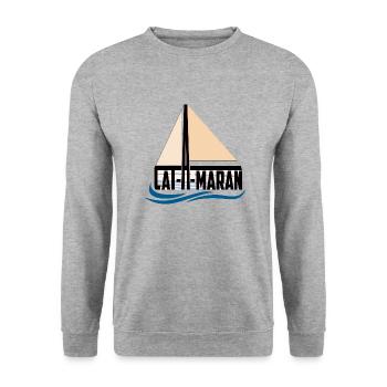 catAmaran - katAmaran - 3 - Unisex Pullover - Weißgrau meliert - Vorne - Alina (178cm) & Michal (187cm)