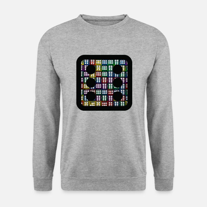 Cubesss - Unisex Pullover - Weißgrau meliert
