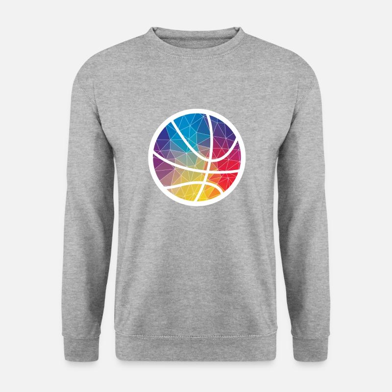 Basketball Geschenk - Unisex Pullover - Weißgrau meliert