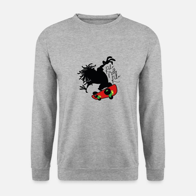 Ride Natty Ride - Unisex Pullover - Weißgrau meliert