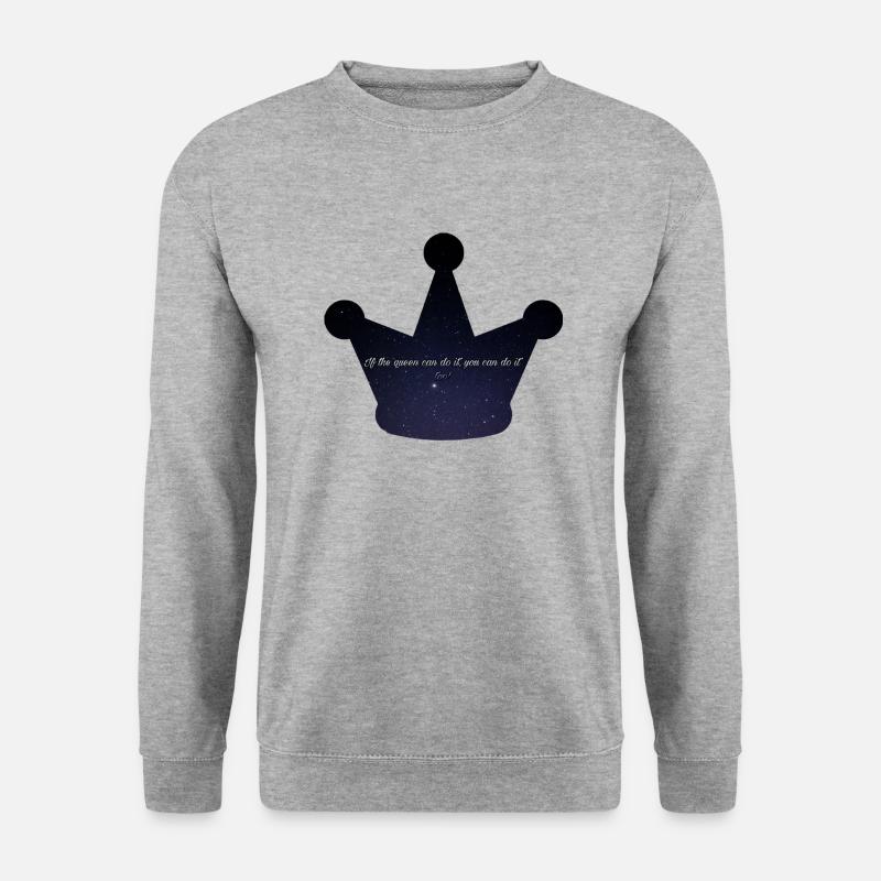Queen - Unisex Pullover - Weißgrau meliert