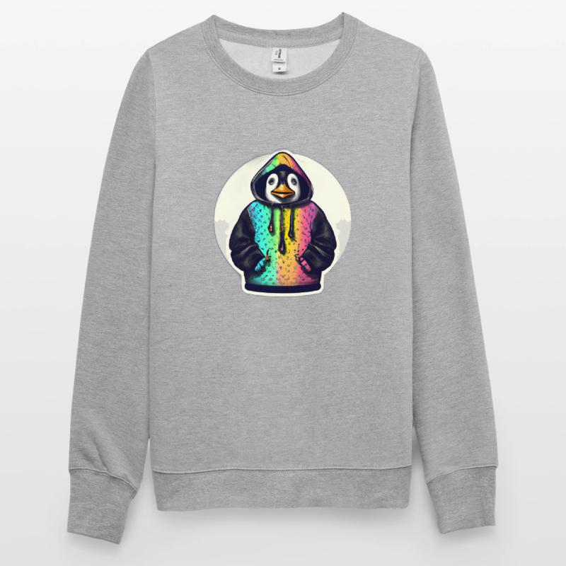 Pinguin mit Bunten Pullover Unisex Pullover