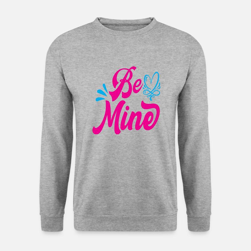 Be Mine - Unisex Pullover - Weißgrau meliert