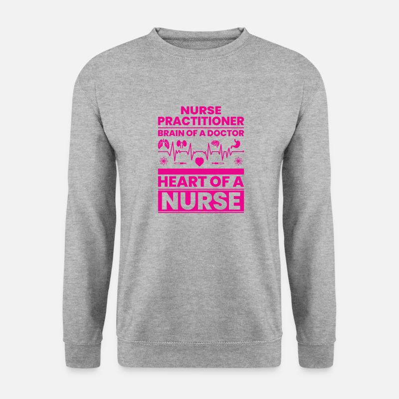 Lustiges Krankenschwestergeschenk Krankenschwester Geschenk - Unisex Pullover - Weißgrau meliert