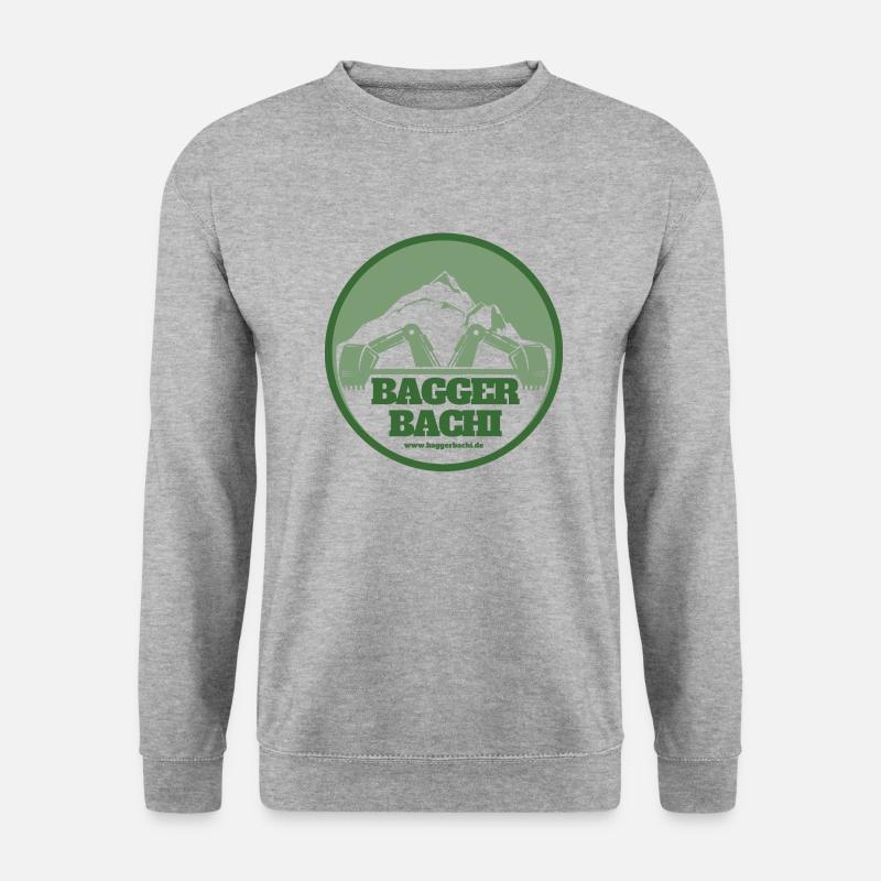 BaggerBachi - Unisex Pullover - Weißgrau meliert