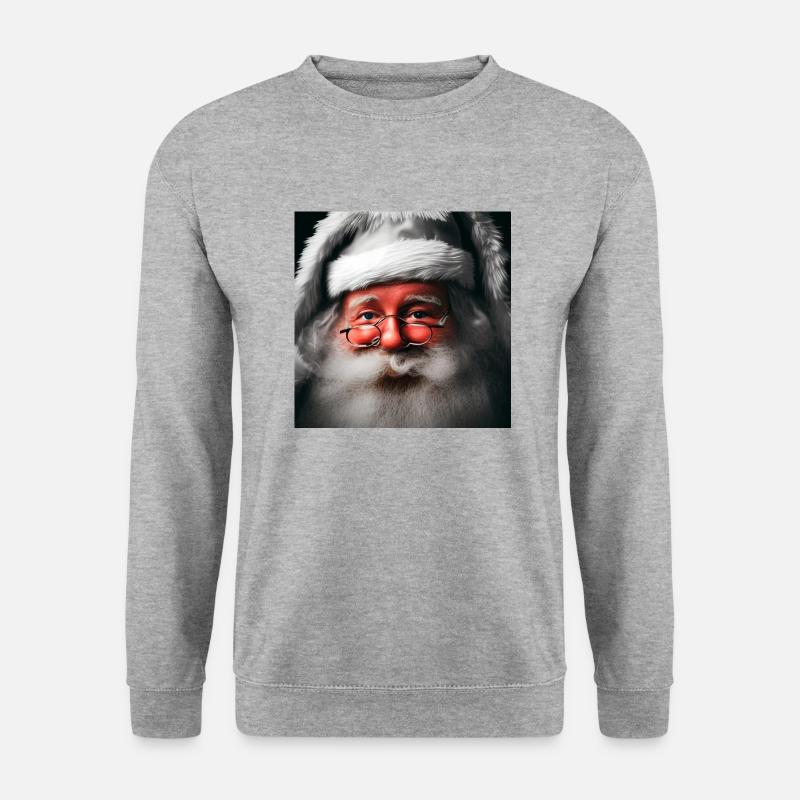 Weihnachtsmann - Unisex Pullover - Weißgrau meliert