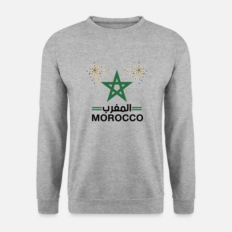 Marruecos - Sudadera unisex - jaspeado blanco gris