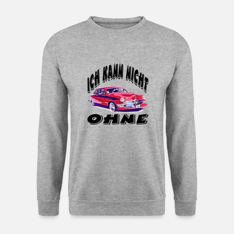 Auto - Unisex Pullover - Weißgrau meliert