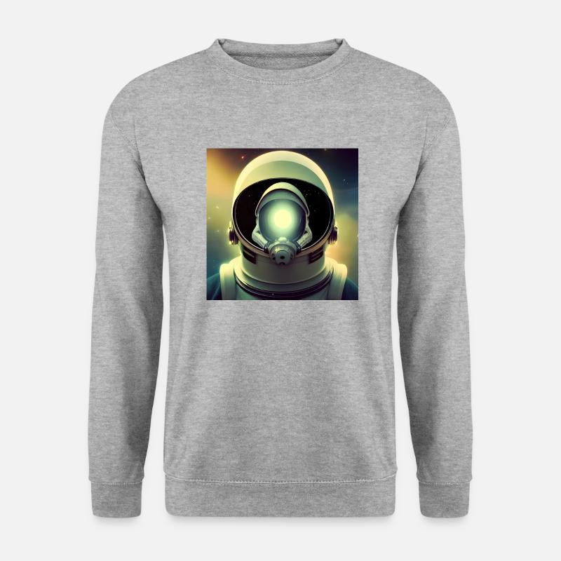 Helden des Weltalls - Unisex Pullover - Weißgrau meliert