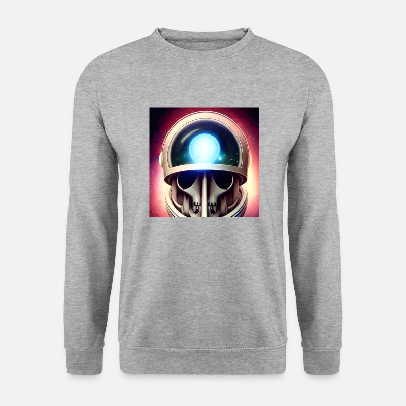 Helden des Weltalls - Unisex Pullover - Weißgrau meliert